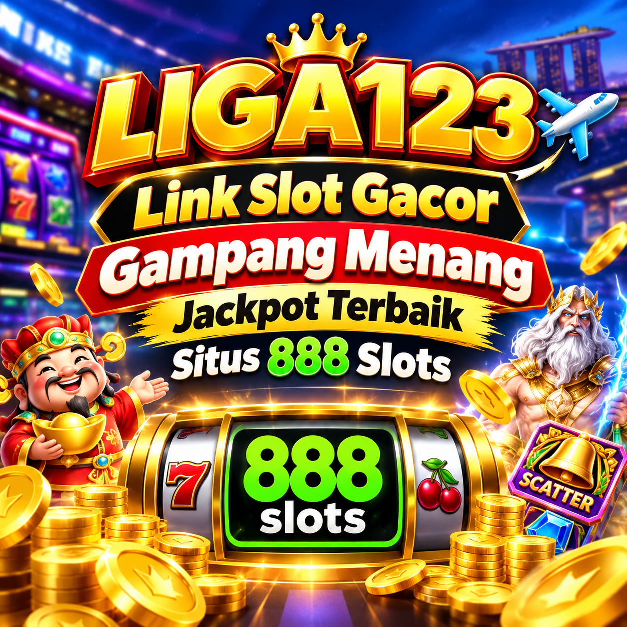 LIGA123 ✈️ Link Slot Gacor Gampang Menang Jackpot Terbaik Situs 888 Slots
